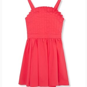 Habitual Girl Pleat Bodice Coral Sleeveless Dress Size 16